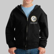 Foothill Small & Eagle - Youth NuBlend ® Full Zip Hooded Sweatshirt